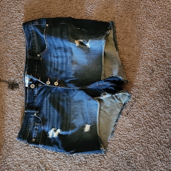 Button Up Short Shorts - Picture 1 of 1